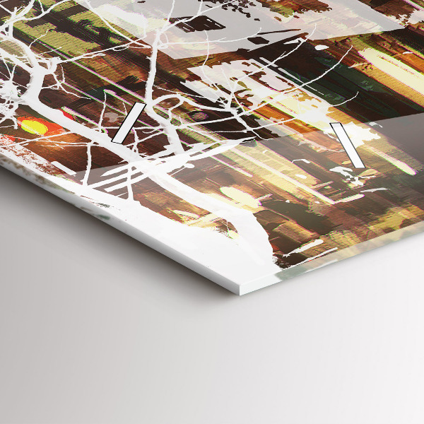 Horizontal wall clock New York City