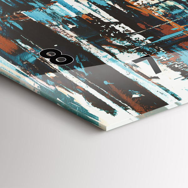 Horizontal wall clock Street Art