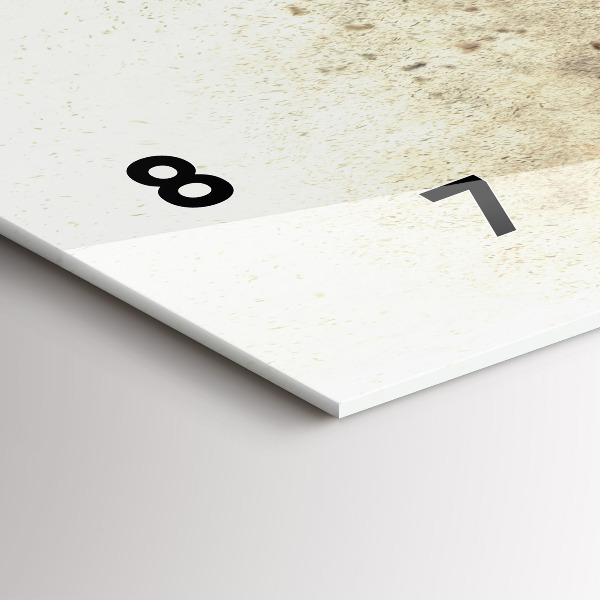 Horizontal wall clock Abstract people sand