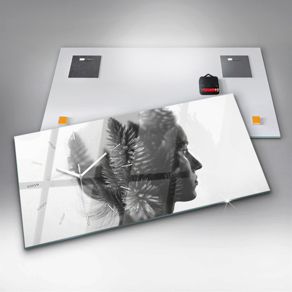 Horizontal wall clock Human Thought Sensitivity