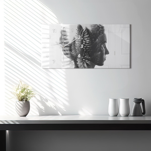 Horizontal wall clock Human Thought Sensitivity