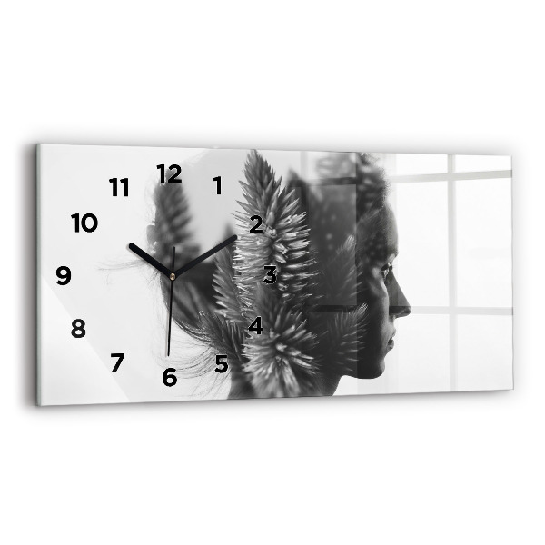 Horizontal wall clock Human Thought Sensitivity