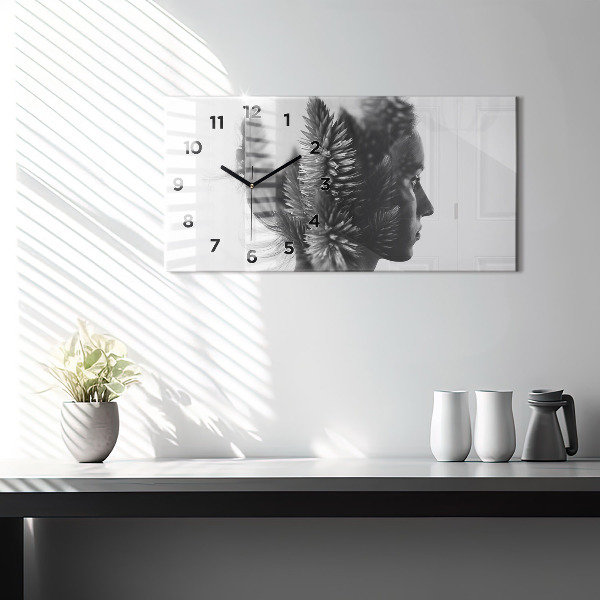 Horizontal wall clock Human Thought Sensitivity