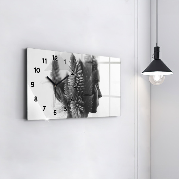 Horizontal wall clock Human Thought Sensitivity