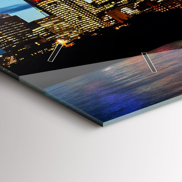 Horizontal wall clock Sydney In The Evening