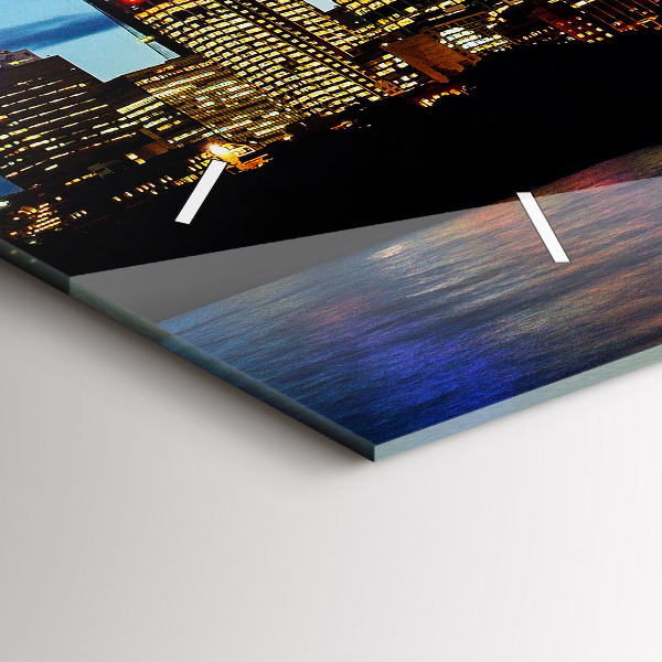 Horizontal wall clock Sydney In The Evening