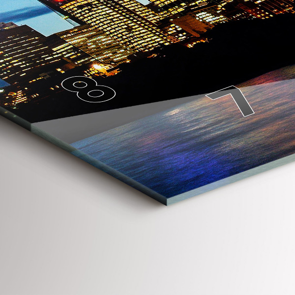 Horizontal wall clock Sydney In The Evening