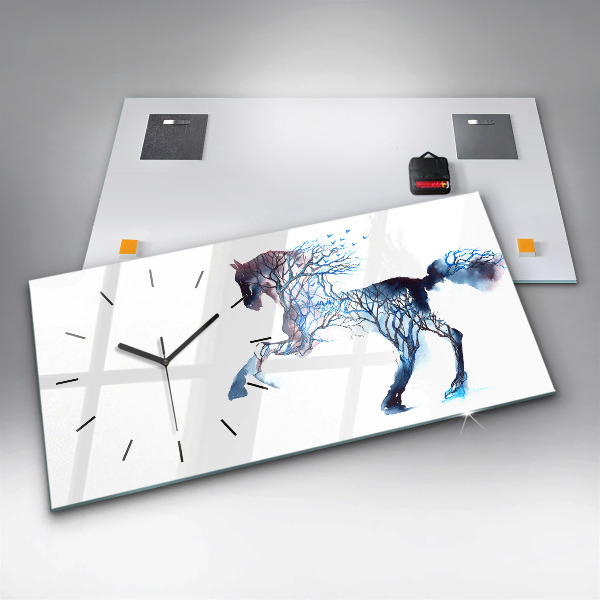 Horizontal wall clock Animal Nature Altruism