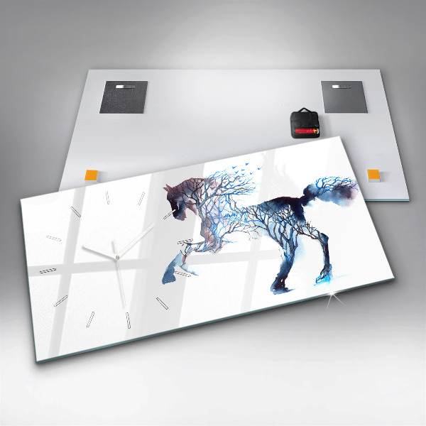 Horizontal wall clock Animal Nature Altruism