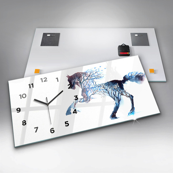 Horizontal wall clock Animal Nature Altruism