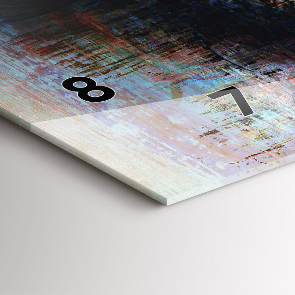 Horizontal wall clock Street Art Eye