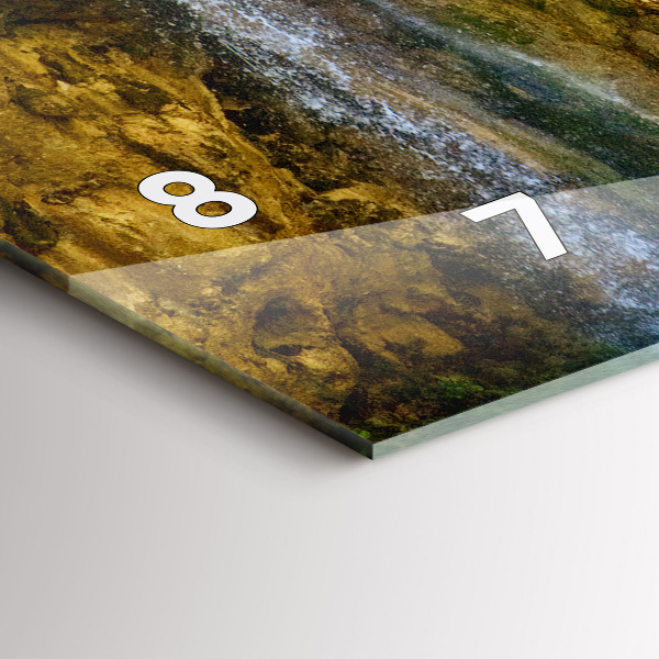 Horizontal wall clock Lagoon Landscape