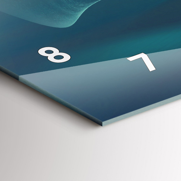 Horizontal wall clock Image of a Flying Eagle