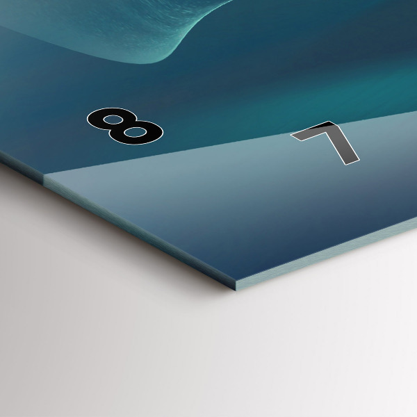 Horizontal wall clock Image of a Flying Eagle