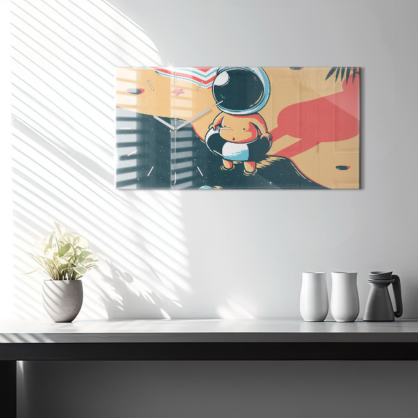 Horizontal wall clock Children's imagination