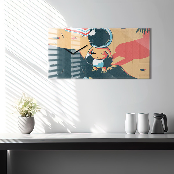 Horizontal wall clock Children's imagination