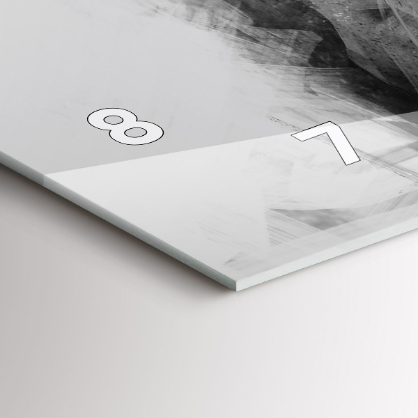 Horizontal wall clock Painted lion