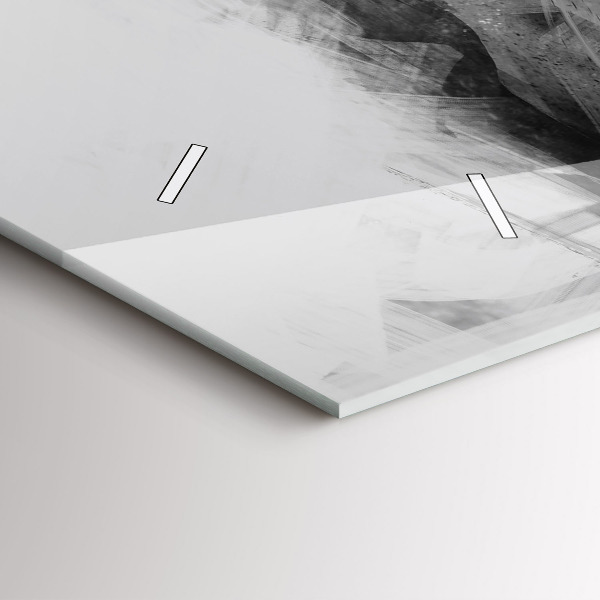 Horizontal wall clock Painted lion