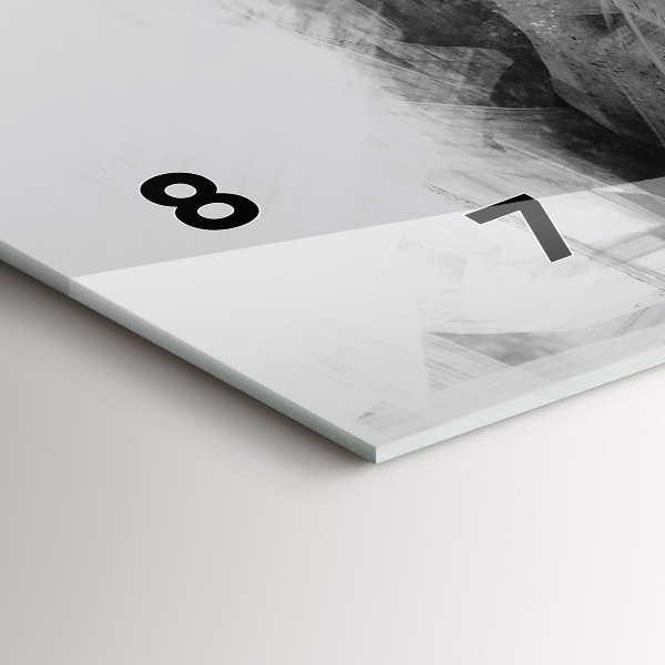 Horizontal wall clock Painted lion