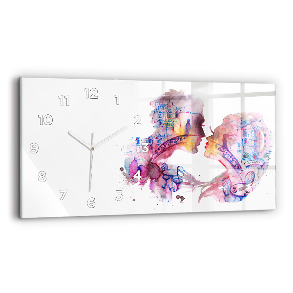 Horizontal wall clock Two Bodies One Soul