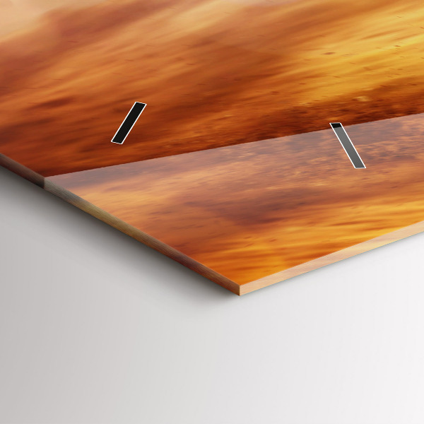 Horizontal wall clock Motocross Enduro