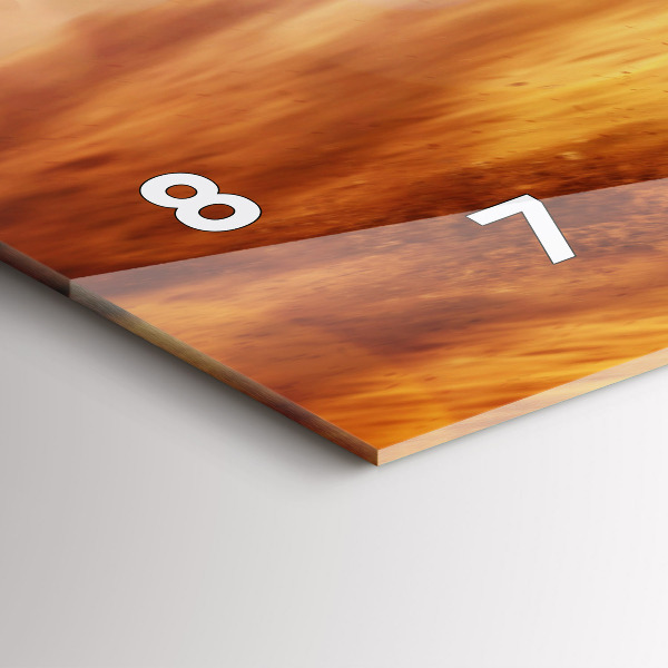 Horizontal wall clock Motocross Enduro