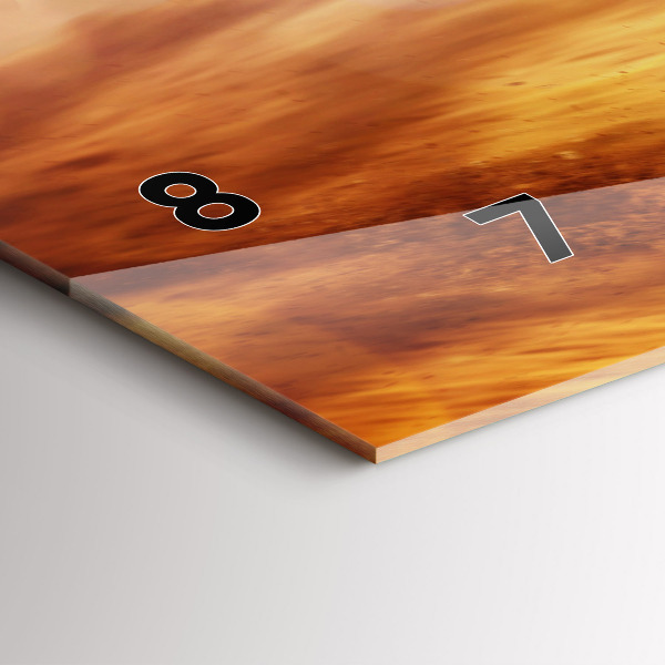 Horizontal wall clock Motocross Enduro