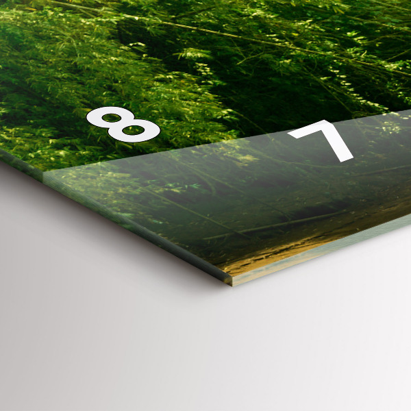 Horizontal wall clock Peaceful nature