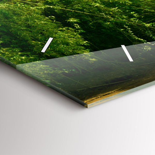 Horizontal wall clock Peaceful nature