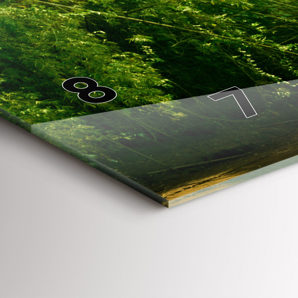 Horizontal wall clock Peaceful nature