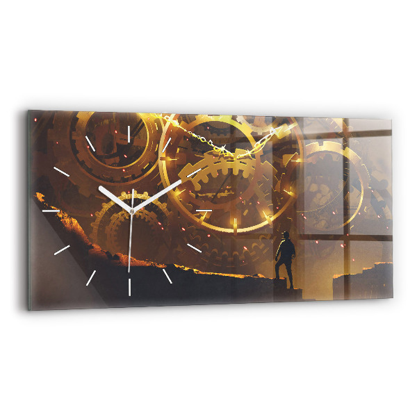 Horizontal wall clock Time – Mechanism