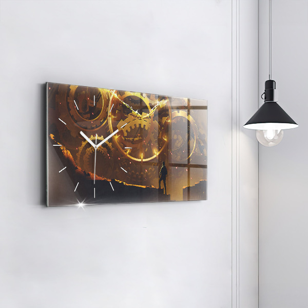 Horizontal wall clock Time – Mechanism