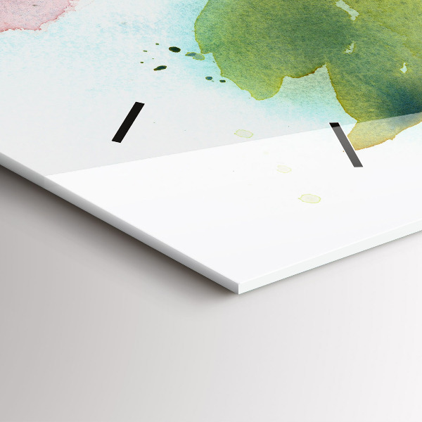 Horizontal wall clock Visualization of Nature