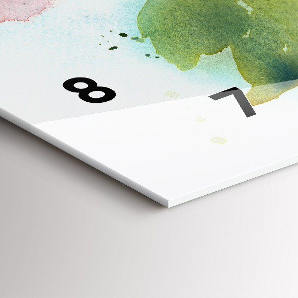 Horizontal wall clock Visualization of Nature