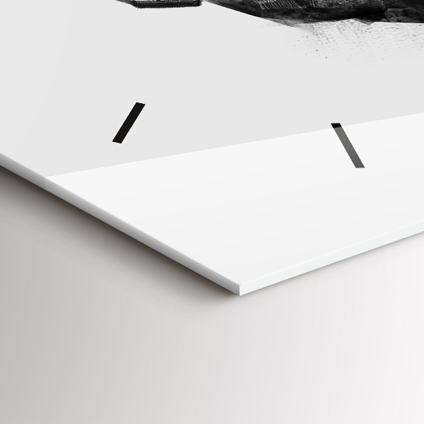 Horizontal wall clock Cartoon bear