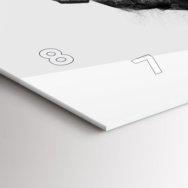 Horizontal wall clock Cartoon bear