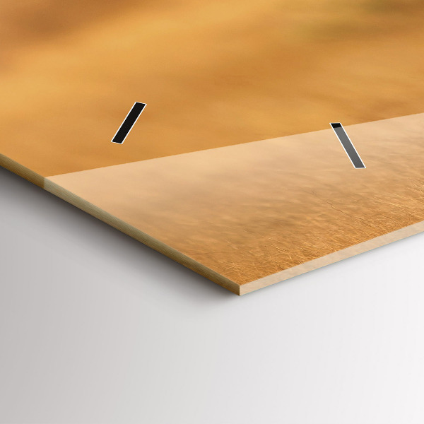 Horizontal wall clock Hunting Tiger