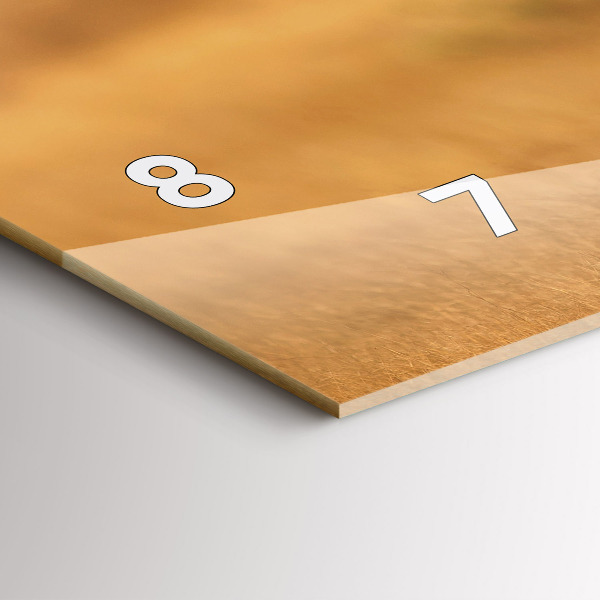 Horizontal wall clock Hunting Tiger