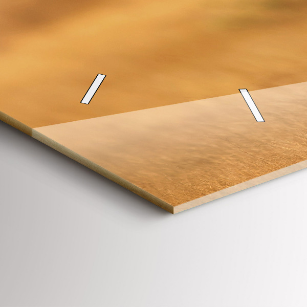 Horizontal wall clock Hunting Tiger