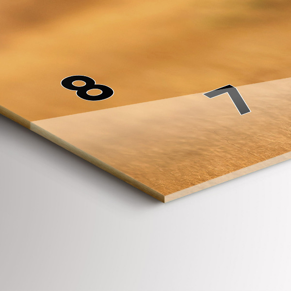 Horizontal wall clock Hunting Tiger