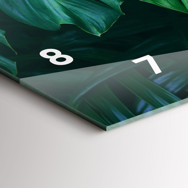 Horizontal wall clock The Tropical Side of Nature