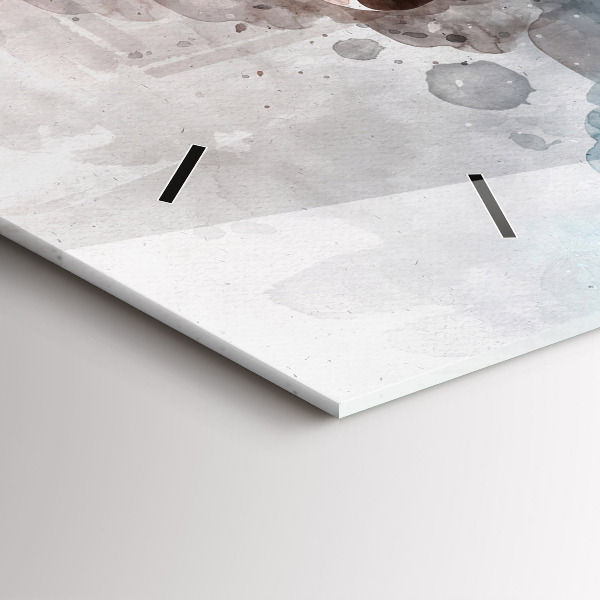 Horizontal wall clock The Past In The Back Of The Head