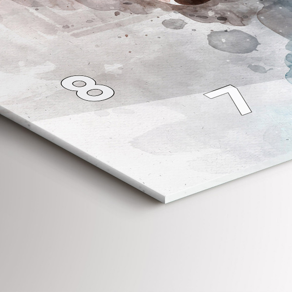 Horizontal wall clock The Past In The Back Of The Head