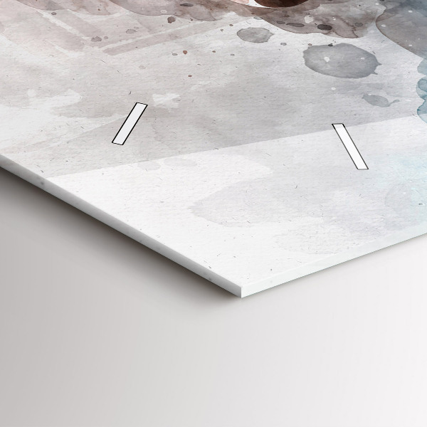 Horizontal wall clock The Past In The Back Of The Head