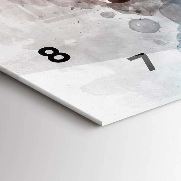 Horizontal wall clock The Past In The Back Of The Head