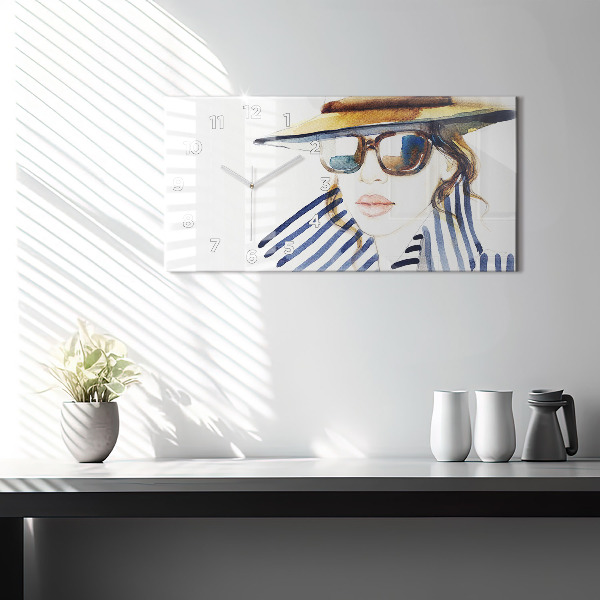 Horizontal wall clock Last Days of Vacation Fashion