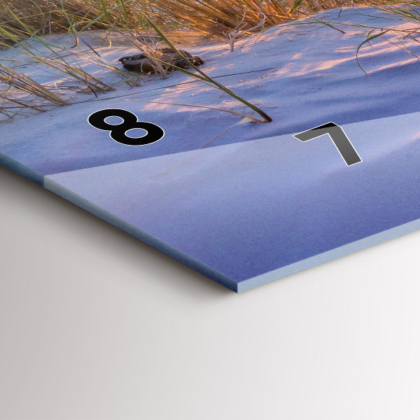 Horizontal wall clock Polish Sunny Sea