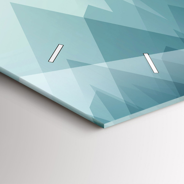 Horizontal wall clock Geometric figures