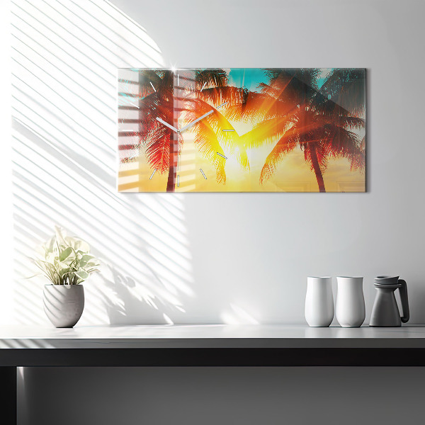 Horizontal wall clock Holidays Relaxation Summer