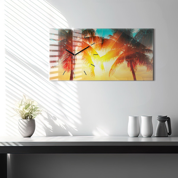 Horizontal wall clock Holidays Relaxation Summer